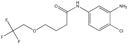 N-(3-amino-4-chlorophenyl)-4-(2,2,2-trifluoroethoxy)butanamide Struktur