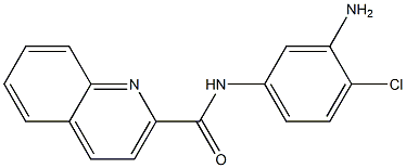 N-(3-amino-4-chlorophenyl)quinoline-2-carboxamide Struktur