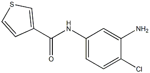 N-(3-amino-4-chlorophenyl)thiophene-3-carboxamide 化学構造式