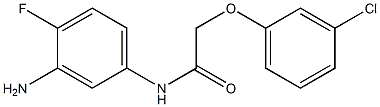 N-(3-amino-4-fluorophenyl)-2-(3-chlorophenoxy)acetamide Structure