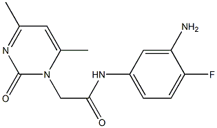 N-(3-amino-4-fluorophenyl)-2-(4,6-dimethyl-2-oxopyrimidin-1(2H)-yl)acetamide