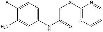 N-(3-amino-4-fluorophenyl)-2-(pyrimidin-2-ylsulfanyl)acetamide