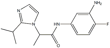 N-(3-amino-4-fluorophenyl)-2-[2-(propan-2-yl)-1H-imidazol-1-yl]propanamide