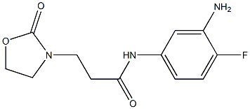 N-(3-amino-4-fluorophenyl)-3-(2-oxo-1,3-oxazolidin-3-yl)propanamide