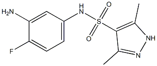  N-(3-amino-4-fluorophenyl)-3,5-dimethyl-1H-pyrazole-4-sulfonamide