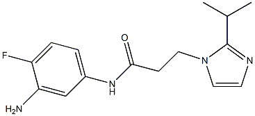 N-(3-amino-4-fluorophenyl)-3-[2-(propan-2-yl)-1H-imidazol-1-yl]propanamide