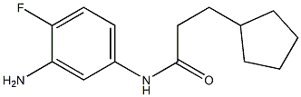 N-(3-amino-4-fluorophenyl)-3-cyclopentylpropanamide Structure