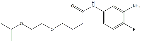 N-(3-amino-4-fluorophenyl)-4-[2-(propan-2-yloxy)ethoxy]butanamide