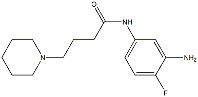 N-(3-amino-4-fluorophenyl)-4-piperidin-1-ylbutanamide|