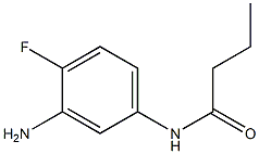 N-(3-amino-4-fluorophenyl)butanamide 结构式