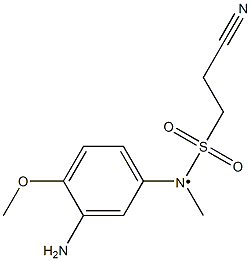 N-(3-amino-4-methoxyphenyl)-2-cyano-N-methylethane-1-sulfonamido