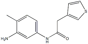 N-(3-amino-4-methylphenyl)-2-(thiophen-3-yl)acetamide Structure