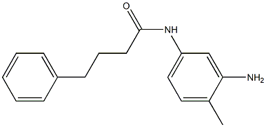 N-(3-amino-4-methylphenyl)-4-phenylbutanamide Struktur