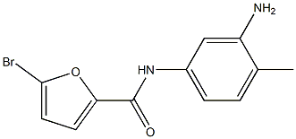 N-(3-amino-4-methylphenyl)-5-bromo-2-furamide Struktur