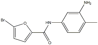 N-(3-amino-4-methylphenyl)-5-bromo-2-furamide 化学構造式