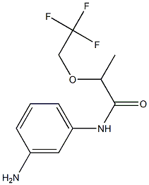 N-(3-aminophenyl)-2-(2,2,2-trifluoroethoxy)propanamide Structure