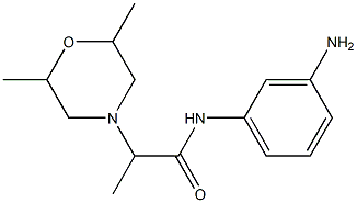 N-(3-aminophenyl)-2-(2,6-dimethylmorpholin-4-yl)propanamide