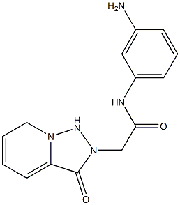 N-(3-aminophenyl)-2-{3-oxo-2H,3H-[1,2,4]triazolo[3,4-a]pyridin-2-yl}acetamide Structure