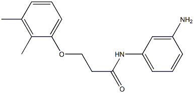 N-(3-aminophenyl)-3-(2,3-dimethylphenoxy)propanamide 化学構造式
