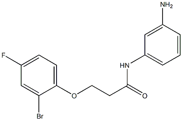 N-(3-aminophenyl)-3-(2-bromo-4-fluorophenoxy)propanamide Struktur