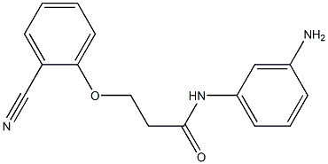 N-(3-aminophenyl)-3-(2-cyanophenoxy)propanamide Structure