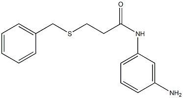 N-(3-aminophenyl)-3-(benzylsulfanyl)propanamide Struktur