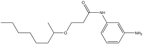 N-(3-aminophenyl)-3-(octan-2-yloxy)propanamide,,结构式