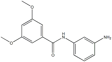 N-(3-aminophenyl)-3,5-dimethoxybenzamide 化学構造式