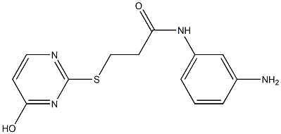 N-(3-aminophenyl)-3-[(4-hydroxypyrimidin-2-yl)sulfanyl]propanamide