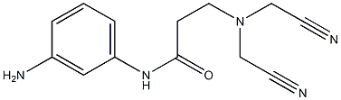 N-(3-aminophenyl)-3-[bis(cyanomethyl)amino]propanamide Struktur
