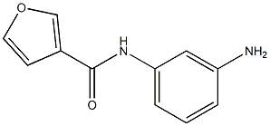 N-(3-aminophenyl)-3-furamide 结构式