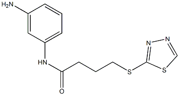 N-(3-aminophenyl)-4-(1,3,4-thiadiazol-2-ylsulfanyl)butanamide Struktur