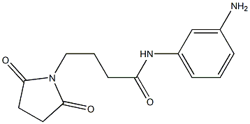 N-(3-aminophenyl)-4-(2,5-dioxopyrrolidin-1-yl)butanamide,,结构式