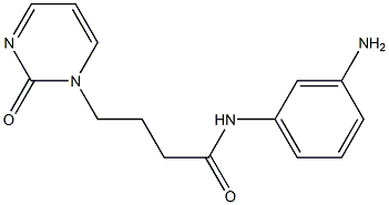 N-(3-aminophenyl)-4-(2-oxopyrimidin-1(2H)-yl)butanamide Struktur