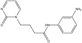 N-(3-aminophenyl)-4-(2-oxopyrimidin-1(2H)-yl)butanamide 结构式