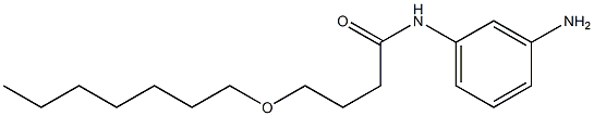 N-(3-aminophenyl)-4-(heptyloxy)butanamide Structure