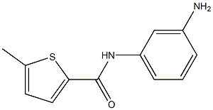 N-(3-aminophenyl)-5-methylthiophene-2-carboxamide 结构式