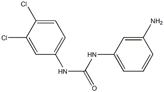 N-(3-aminophenyl)-N'-(3,4-dichlorophenyl)urea 化学構造式