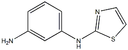 N-(3-aminophenyl)-N-1,3-thiazol-2-ylamine Structure