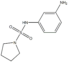 N-(3-aminophenyl)pyrrolidine-1-sulfonamide 结构式