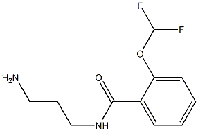 N-(3-aminopropyl)-2-(difluoromethoxy)benzamide 结构式