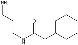 N-(3-aminopropyl)-2-cyclohexylacetamide 化学構造式