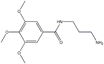 N-(3-aminopropyl)-3,4,5-trimethoxybenzamide,,结构式