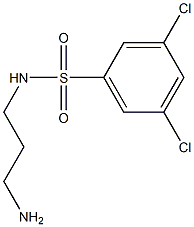 N-(3-aminopropyl)-3,5-dichlorobenzene-1-sulfonamide Structure