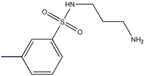 N-(3-aminopropyl)-3-methylbenzenesulfonamide Struktur