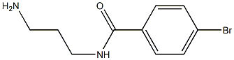 N-(3-aminopropyl)-4-bromobenzamide 结构式