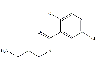 N-(3-aminopropyl)-5-chloro-2-methoxybenzamide Structure