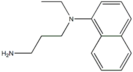 N-(3-aminopropyl)-N-ethylnaphthalen-1-amine,,结构式