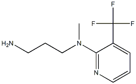 N-(3-aminopropyl)-N-methyl-3-(trifluoromethyl)pyridin-2-amine,,结构式