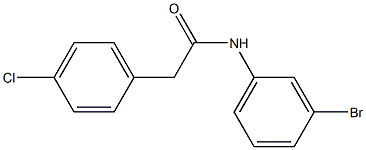 N-(3-bromophenyl)-2-(4-chlorophenyl)acetamide Structure